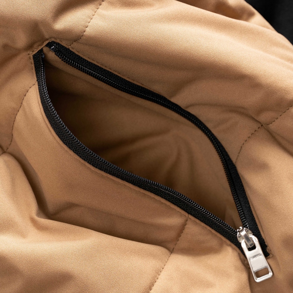 Áo Phao Chống Gió Thời Trang Zara Nâu Đen