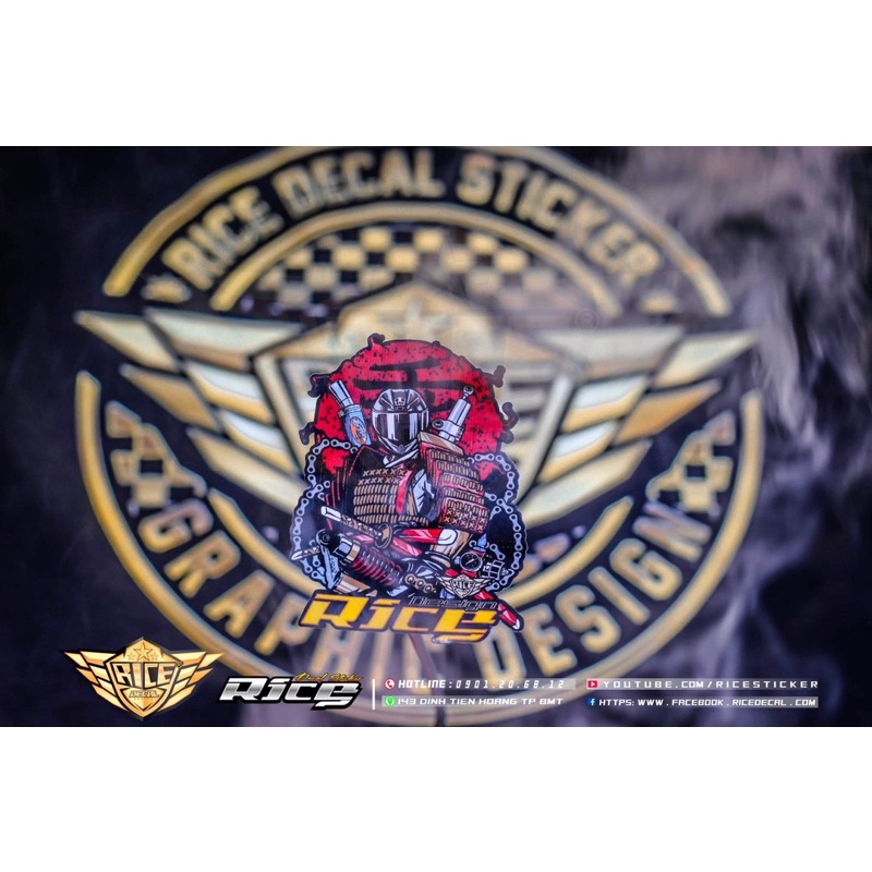 Tem Sticker Rice phiên bản độc lạ 🚦