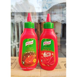 Tương Ớt KNORR Tròn 5 Vị Cay Ngon Tê Tê, Cay Đậm Chai 220g 220 g