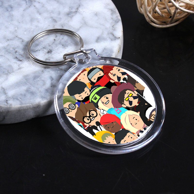 Móc treo chìa khóa in hình PLAY TOGETHER game anime chibi