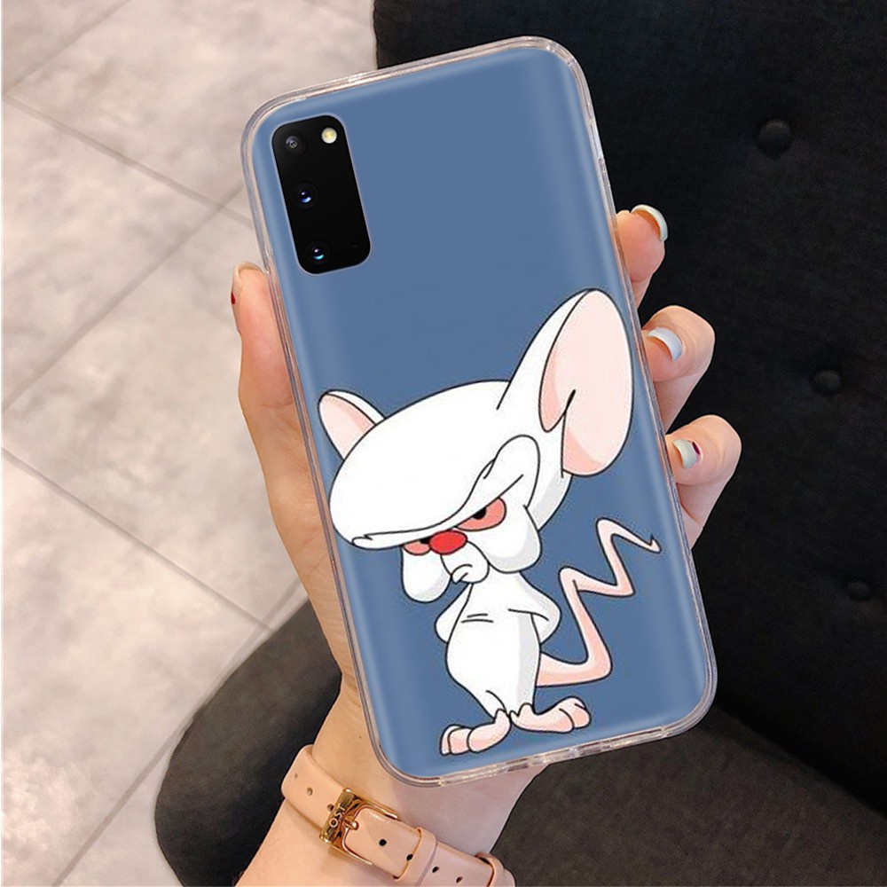 Transparent Case for Samsung Galaxy J8 J6 Plus J5 Prime J4 Core J2 Pro Pinky and the Brain Clear Cover