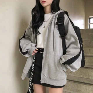 Áo khoác ulzzang kẻ sọc tay