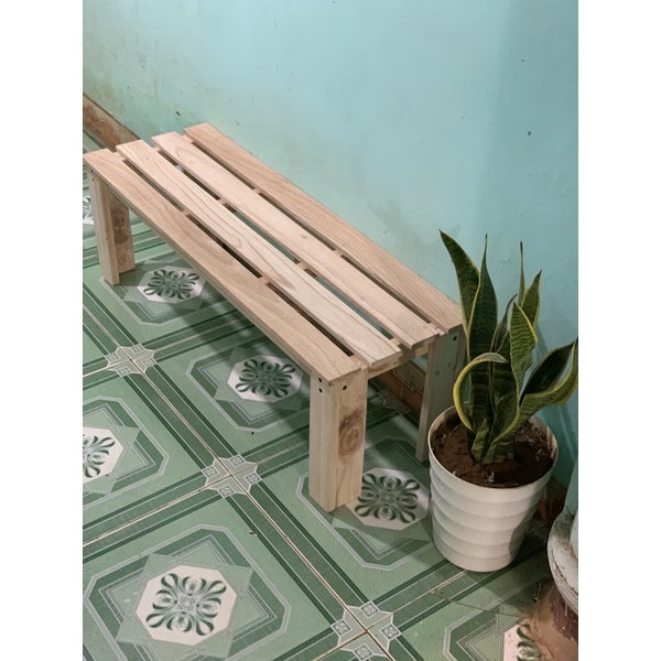 Ghế PALLET GỖ TỰ NHIÊN DECOR / 90x30 , cao 30