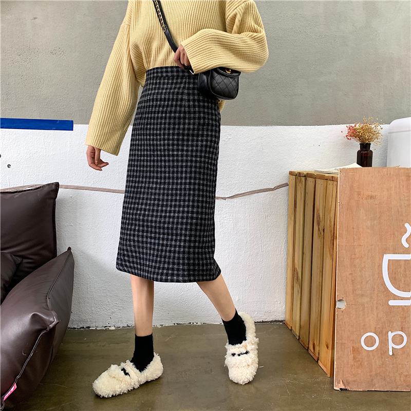 Xiaozhainv Chân Váy Midi Lưng Cao Kiểu Retro Hàn Quốc Xinh Xắn Cho Nữ | BigBuy360 - bigbuy360.vn