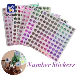 TARSURE 1-500 Waterproof Number Sticker Label Marking Numbering Distinguish Tags