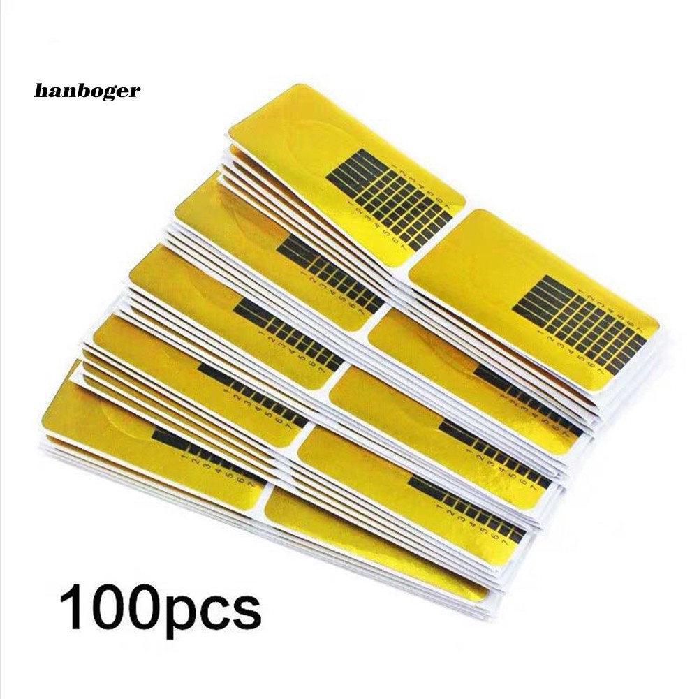 Set 100 Miếng Dán Định Hình Làm Móng Acrylic