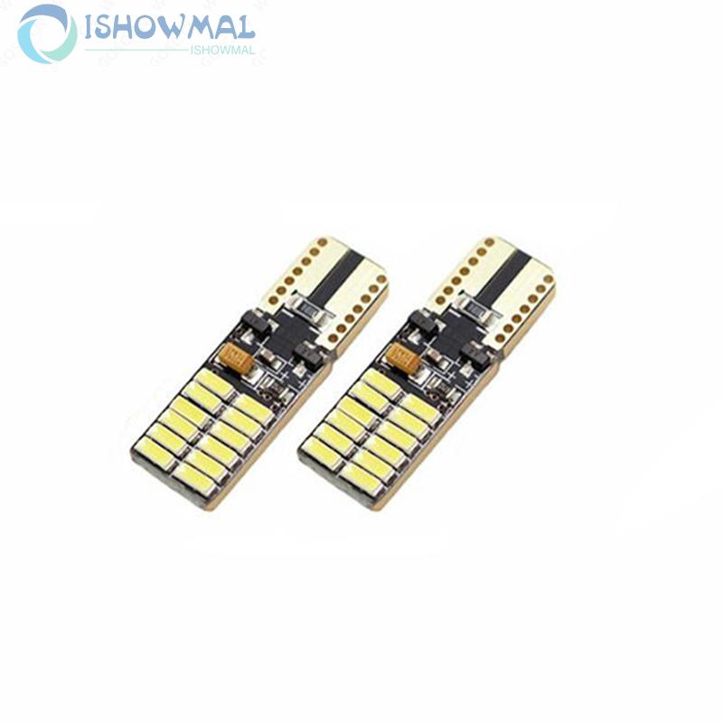 Bộ 4 cái đèn LED không lỗi T10 cho Mercedes W204 5W DC 12-24V 24x4014 30*10mm