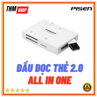 Đầu đọc thẻ đa chức năng pisen - bảo hành 6 tháng - all in one
