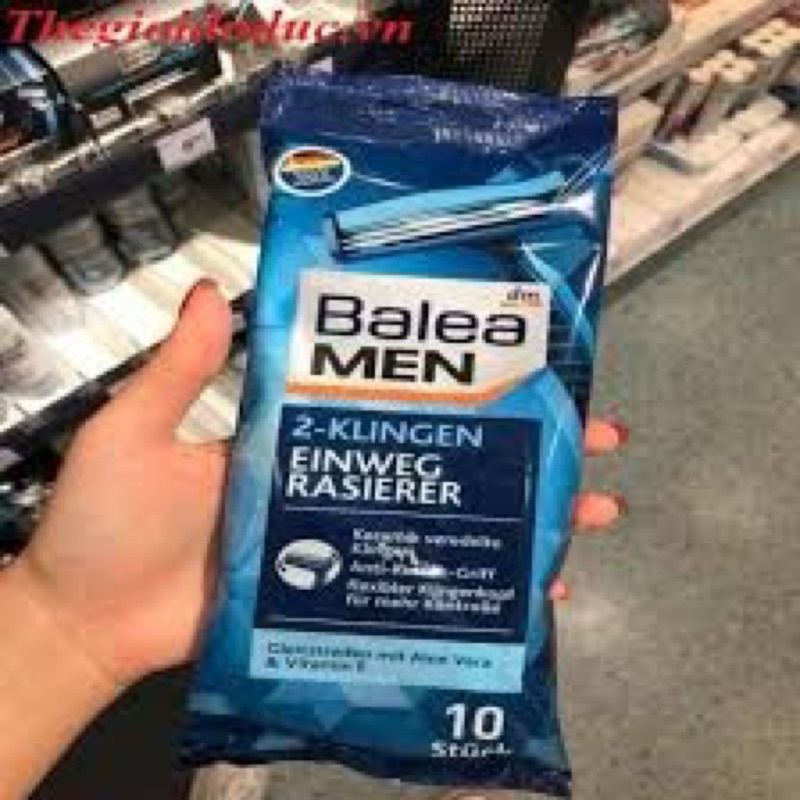 Dao cạo râu Balea Men 2 lưỡi kép, 10 cái