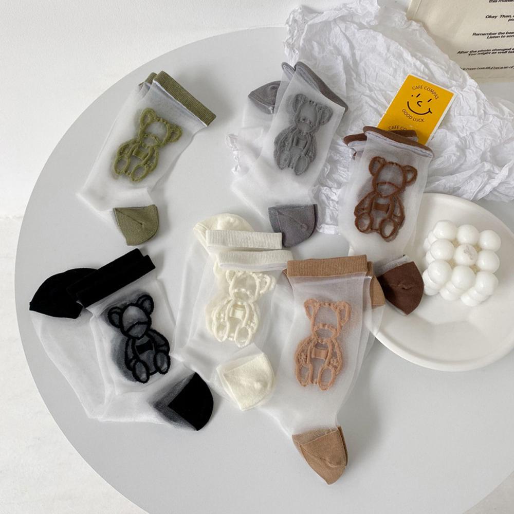 Đôi Vớ LướI Siêu MỏNg HọA TiếT HìNh Chú GấU ThờI Trang Cho Nữ