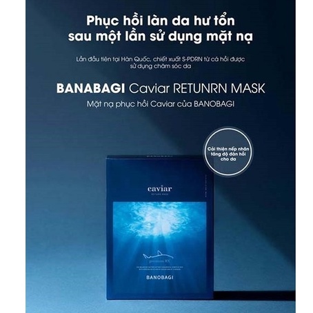 Mặt nạ trứng cá tằm Banobagi Caviar Return Mask phục hồi da trẻ hóa và tái tạo da 30g