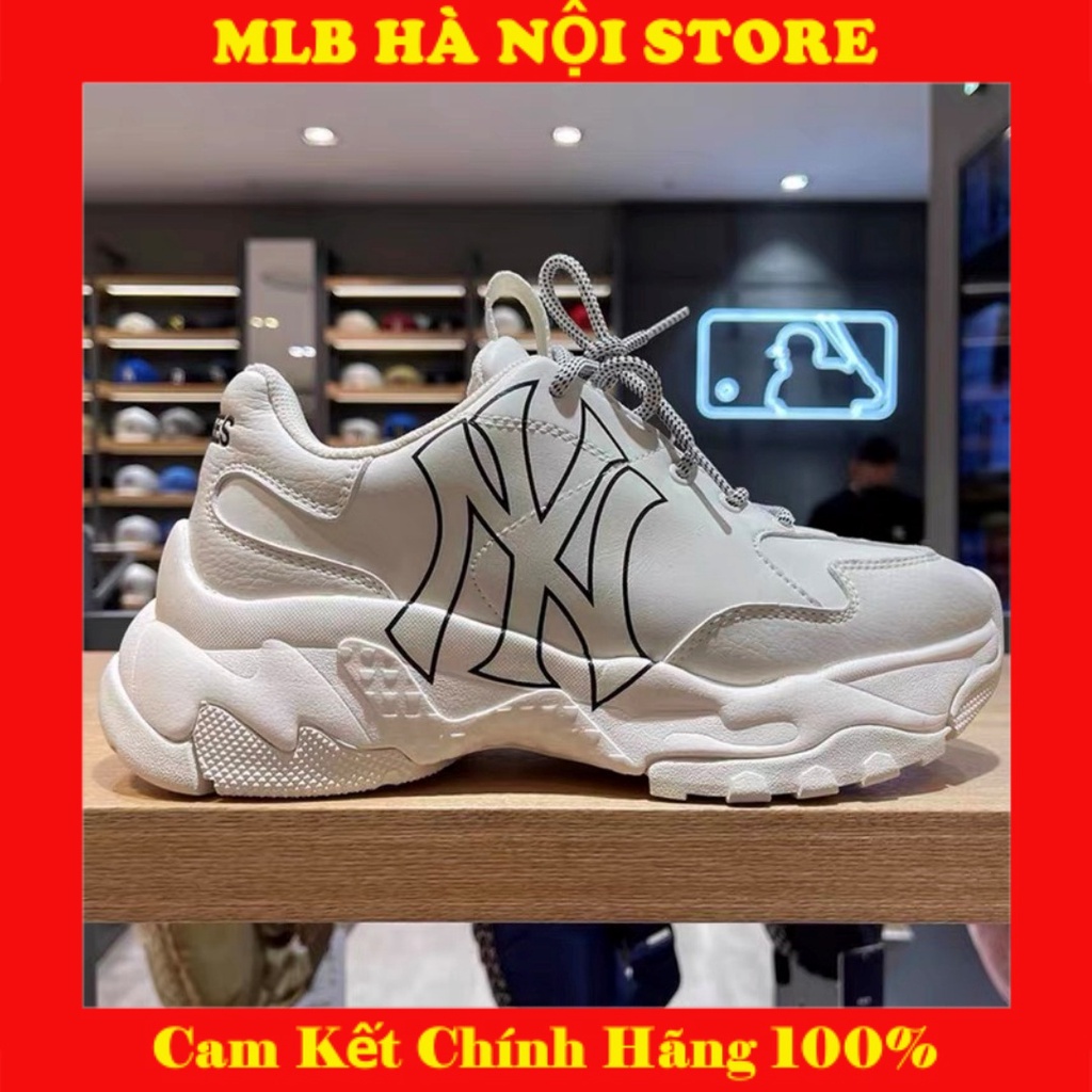 Giày Sneaker thể thao nam nữ NY chính hãng MLB Big Ball Chunky New York Yankees- Đế Cao 6cm Tôn Dáng