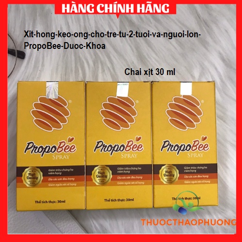 Xịt họng Keo Ong Propobee giảm rát họng giảm ngứa họng giảm ho làm sạch họng giảm đau răng giảm nhiệt miệng của Dược Kho