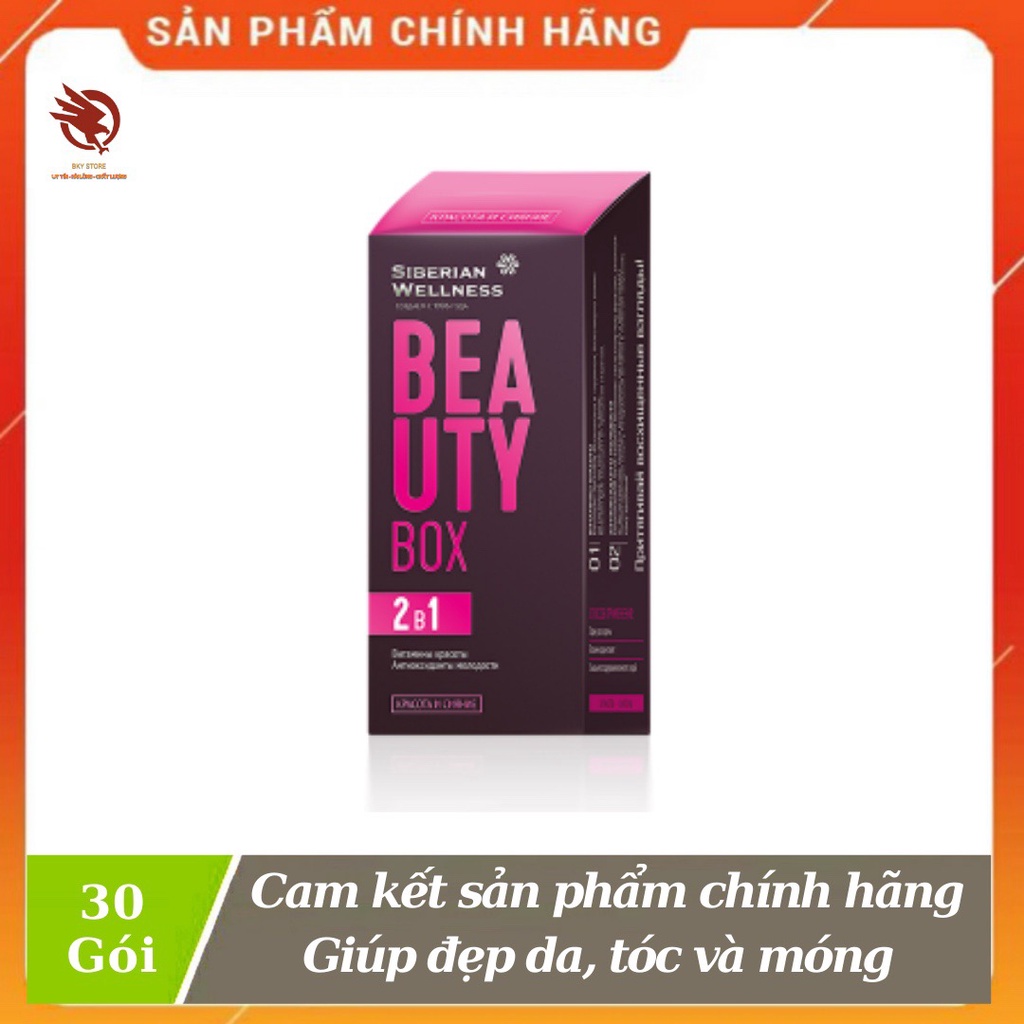 [ CHÍNH HÃNG ] - Beauty box Siberian, tăng cường sức khỏe, duy trì trạng thái khỏe, đẹp của da, móng, tóc - Hộp 30 gói