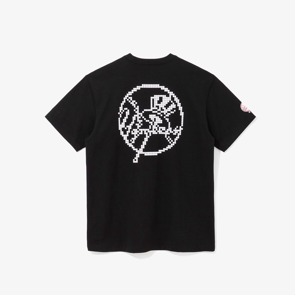 Áo thun New Era logo NY Pixel màu Đen