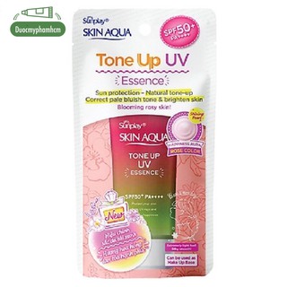 Tinh Chất Chống Nắng Hiệu Chỉnh Sắc Da Sunplay Skin Aqua Tone Up UV Essence Happiness Aura #Rose SPF 50+/Pa++++ 50g