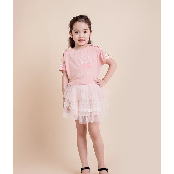 Áo thun BG Lovekids phối ren Sunshine LK0124 - Lovekids