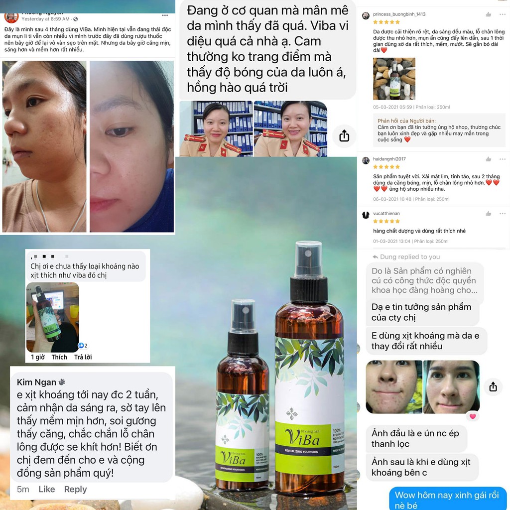 [Hàng chính hãng] Xịt khoáng tươi ViBa cấp ẩm cân bằng PH se nhỏ lỗ chân lông | BigBuy360 - bigbuy360.vn