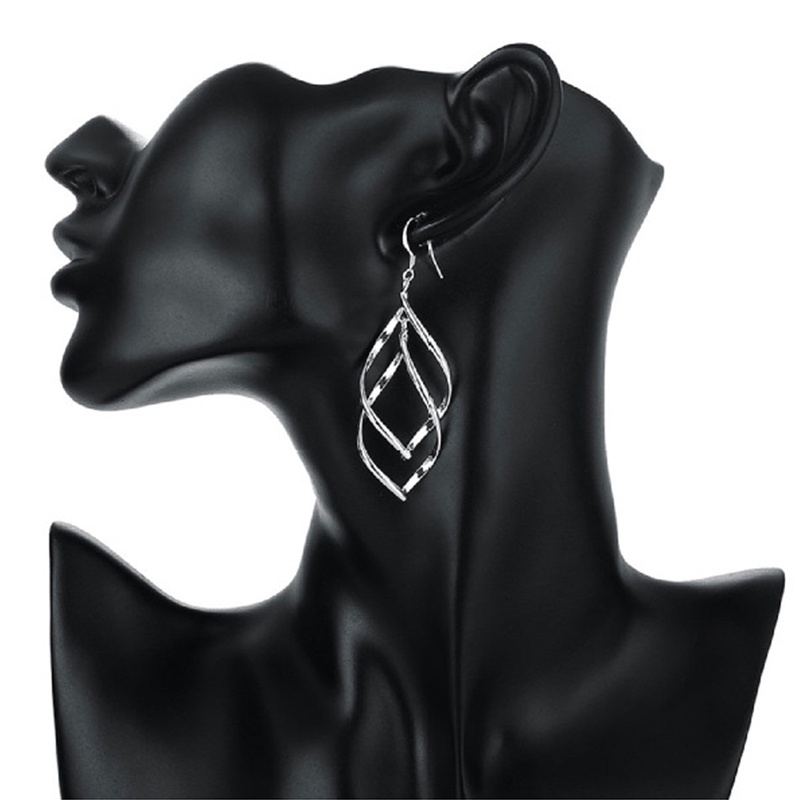 Đôi Khuyên Tai Dáng Dài Chất Liệu Bạc 925 Thời Trang Cho Nữ