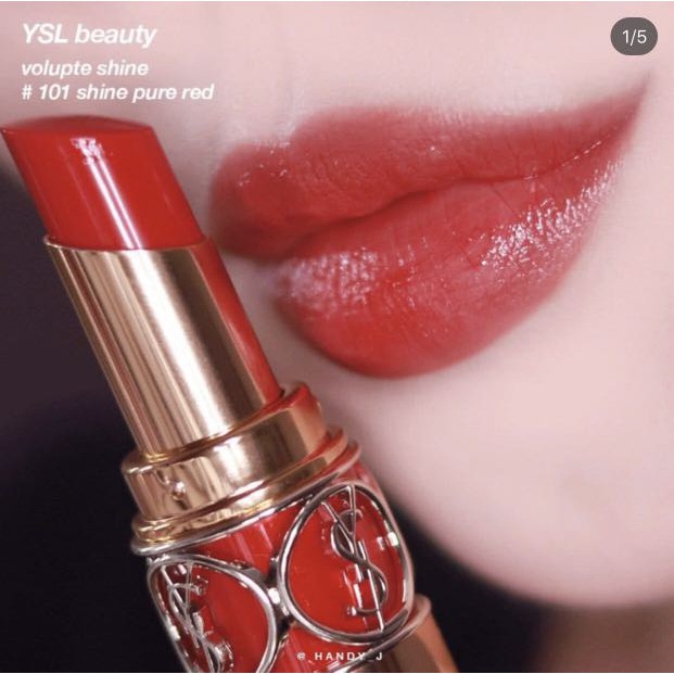 YVES SAINT LAURENT - Son thỏi YSL Rouge Volupte Shine Oil-In-Stick Limited Edition