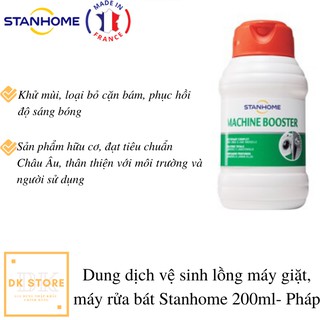 Dung dịch vệ sinh lồng máy giặt, máy rửa bát chuyên dụng Stanhome 500ml- Pháp