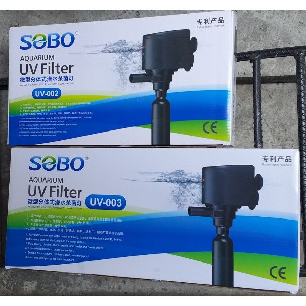 Bơm Sobo Đèn UV Chìm Diệt Rêu Hại (UV001/UV002/UV003) - Bơm Chìm Đèn UV Diệt Rêu Hại