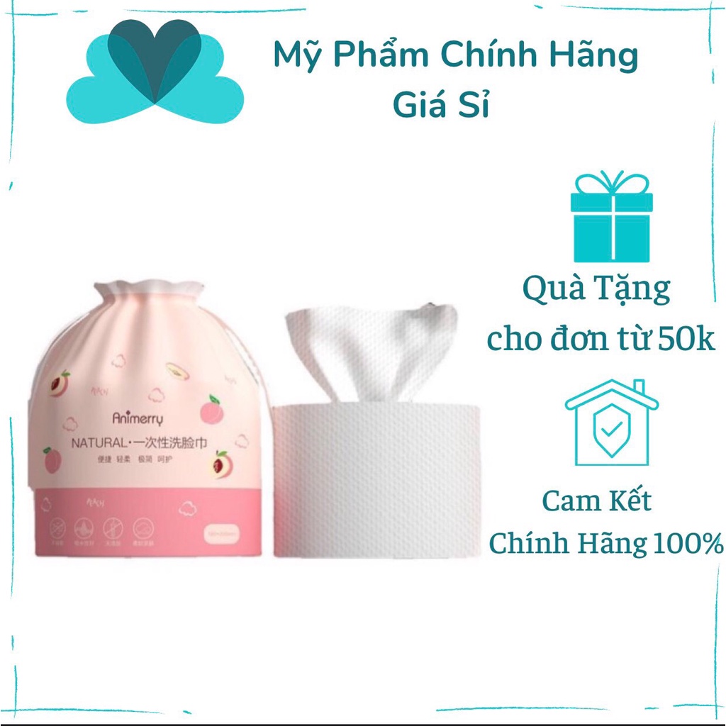 Khăn Mặt Khô Animerry Dùng 1 Lần Lau Khô, Lau Ướt , Giấy Lau Mặt Dùng Một Lần Myphamchinhhang_Giasi