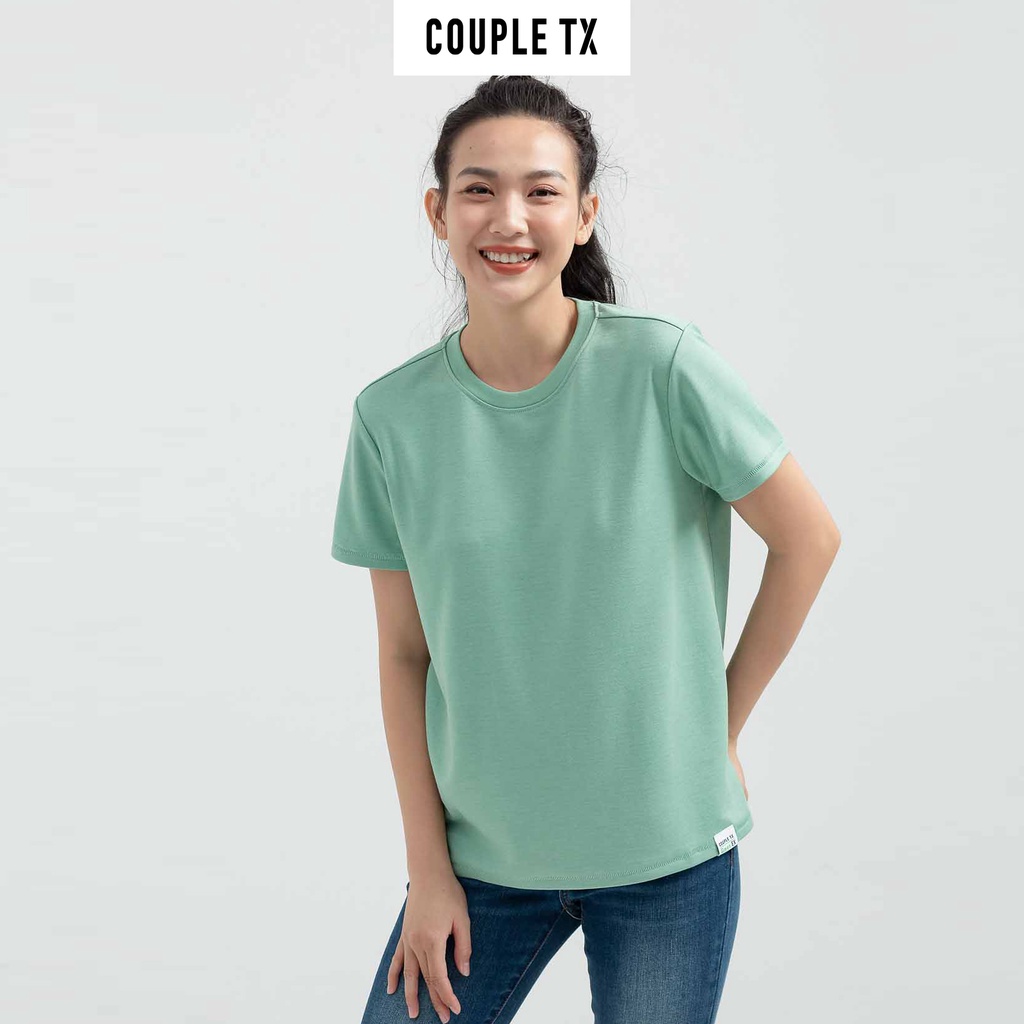 Áo Thun Nữ Cổ Tròn Couple TX Green X WTS 2176