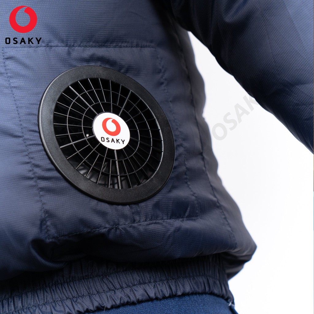 Áo điều hòa làm mát Nhật Bản chống nắng nóng hàng cao cấp có mũ, pin, sạc phụ kiện | BigBuy360 - bigbuy360.vn