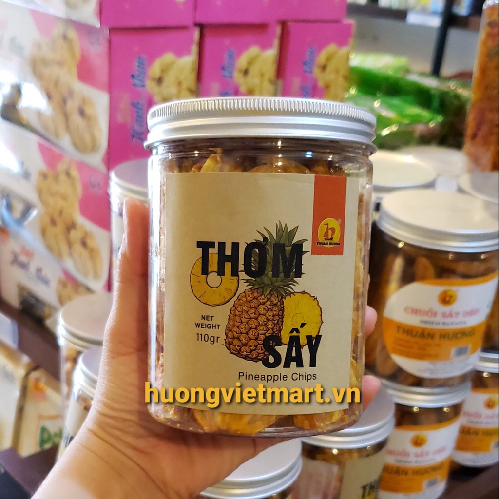 Thơm sấy không đường 110gr chua ngọt tự nhiên đồ ăn vặt giảm cân tốt cho hệ tiêu hóa | BigBuy360 - bigbuy360.vn