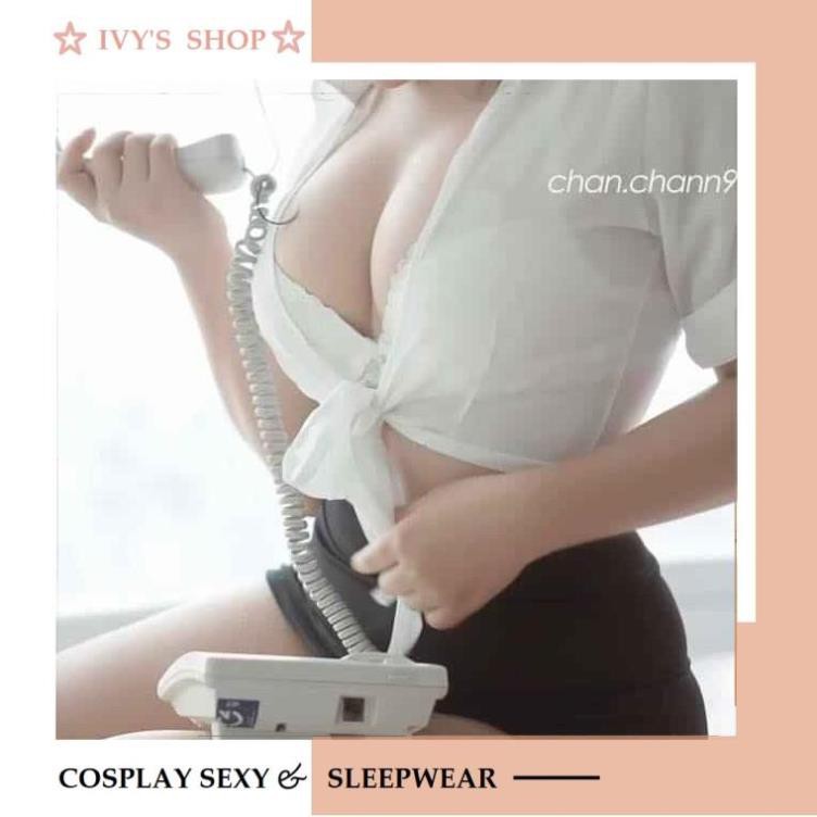 Bộ đồ ngủ Cosplay sexy cô thư ký gợi cảm TK003 Đồ ngủ cosplay nhân viên văn phòng cosplay sexy