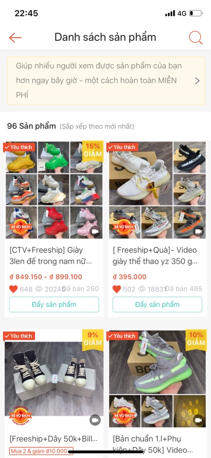 [Freeship+CTV+PK+R1.I] Giày thể thao đế hơi cao cấp nam nữ 36-43. .