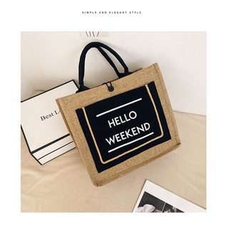 Túi Cói Hello Weekend, Túi cói đi biển