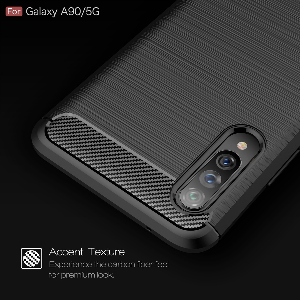 Ốp điện thoại dẻo sang trọng cho samsung galaxy a90 5g a80 galaxy a50 a30 a40 a50s a70s a60 a20s a20e