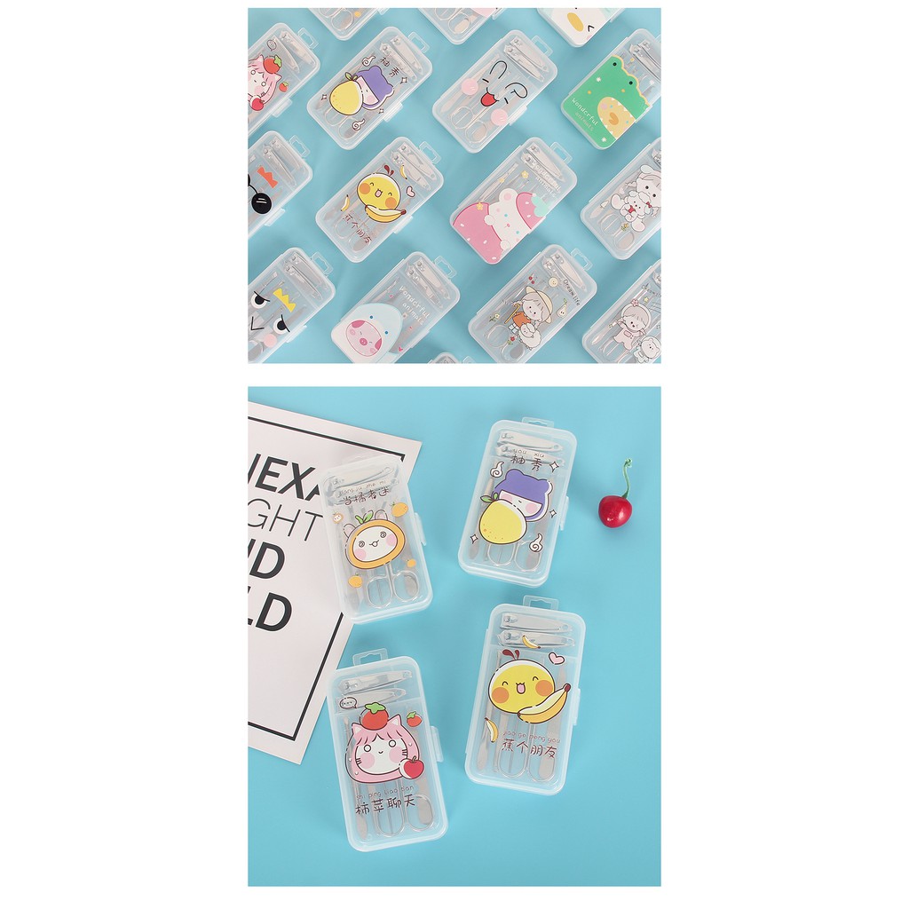 Set Bấm Móng Tay Gồm 7 Chi Tiết Có Kèm Hộp Xinh Xắn Tiện Lợi GIAO NGẪU NHIÊN – Dumi Shop