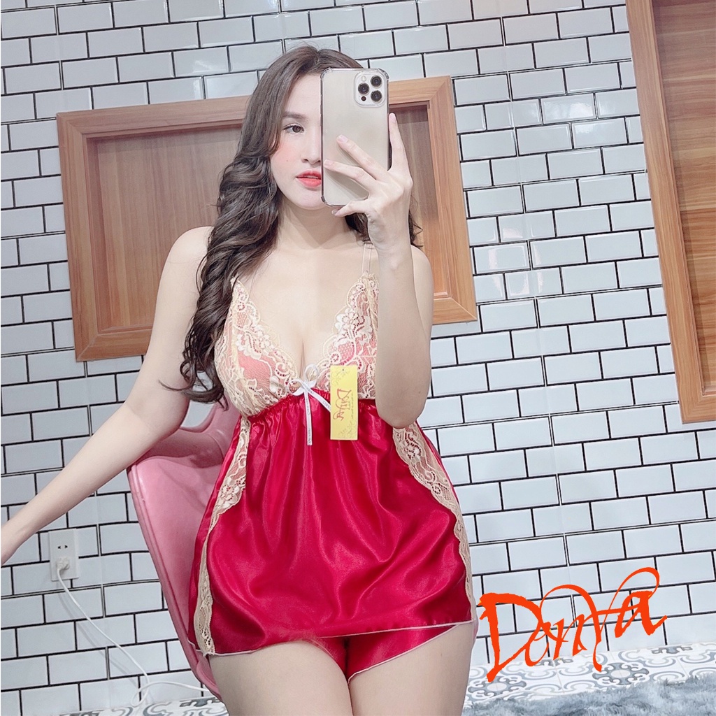 Đồ ngủ 2 dây⭐️ FREE SHIP ⭐️Đồ ngủ sexy, mịn màn, quyến rủ. DN1