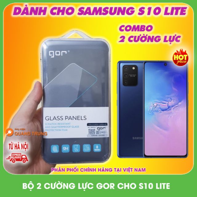 Cường lực samsung S10 lite,chính hãng Gor ( Bộ 2 miếng )