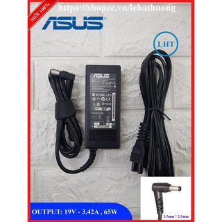 [ Hàng mới ] Sạc Laptop Asus 19v 3.42a (65w) chân thường to đường kính đầu sạc 5.5mm