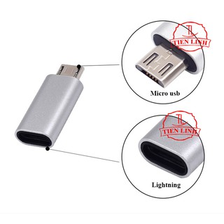 Combo 2 đầu chuyển đổi từ Lightning sang Micro usb