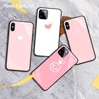Ốp lưng cho phone 8 plus chống sốc hình trái tim hồng cho phone 7 plus 8 6 11 pro xr xs 12 pro - a817