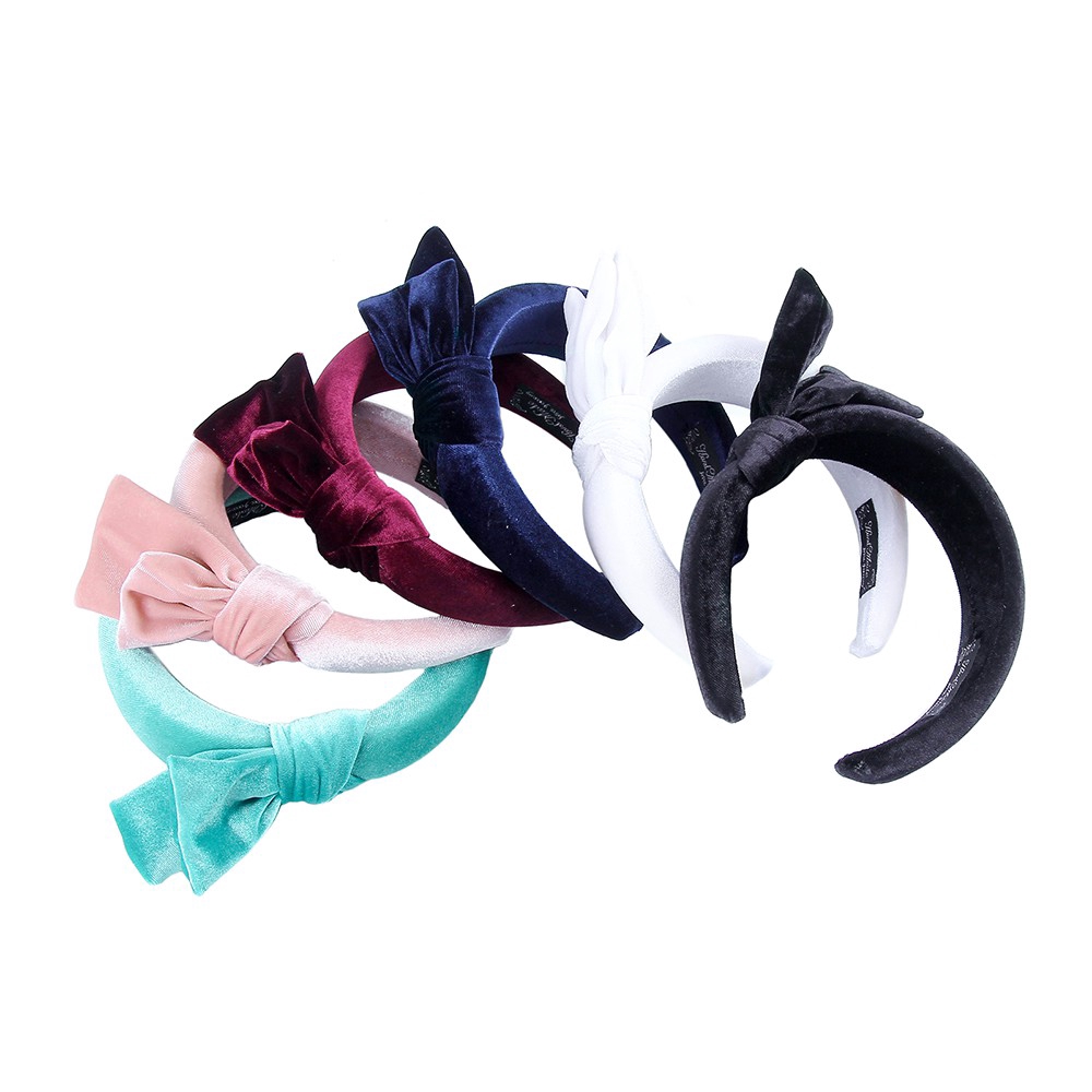 Băng đô nhung thắt nơ phong cách Hàn Quốc xinh xắn dành cho nữ