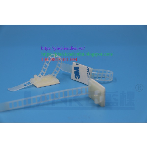 Đế dán rút buộc dây điện-Adjustable Cable Clamp