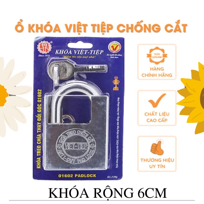Khoá chống cắt việt Tiệp 01602(6cm),01502 (5cm)