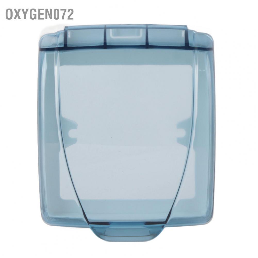 Oxygen072 Universal 86 Type Socket Waterproof Box Transparent Wall Switch Protection for Bathroom Blue