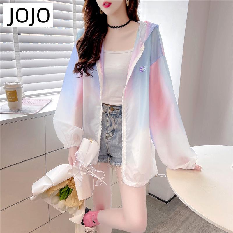 Áo Khoác Cardigan Mỏng Chống Nắng Màu Sắc Gradient Thời Trang Mùa Hè Cho Nữ Có Size Lớn
