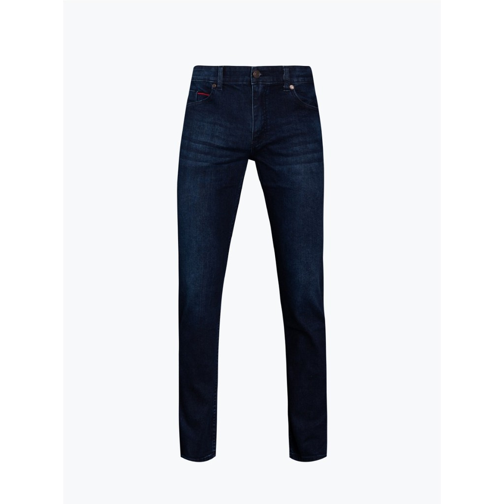 Quần jeans owen màu xanh đậm slim fit QJSL23055