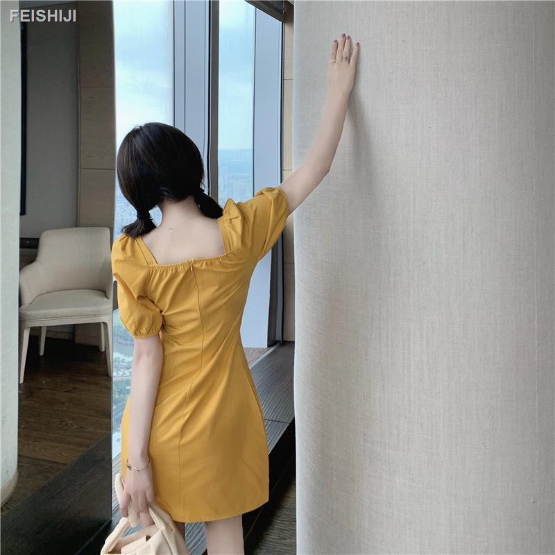 Đầm Nữ Thắt Nơ Cổ Vuông Thời Trang Hè 2020 (15 Ngày)