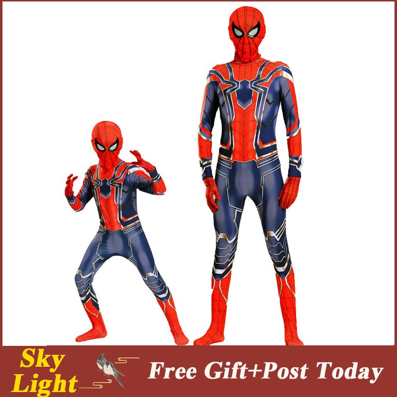 Trang phục Halloween Spiderman / Iron Man / Spiderman / Iron Man cho bé trai