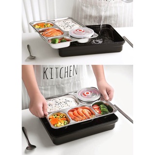 HỘP CƠM 5 NGĂN INOX LUNCH BOX CHÍNH HÃNG