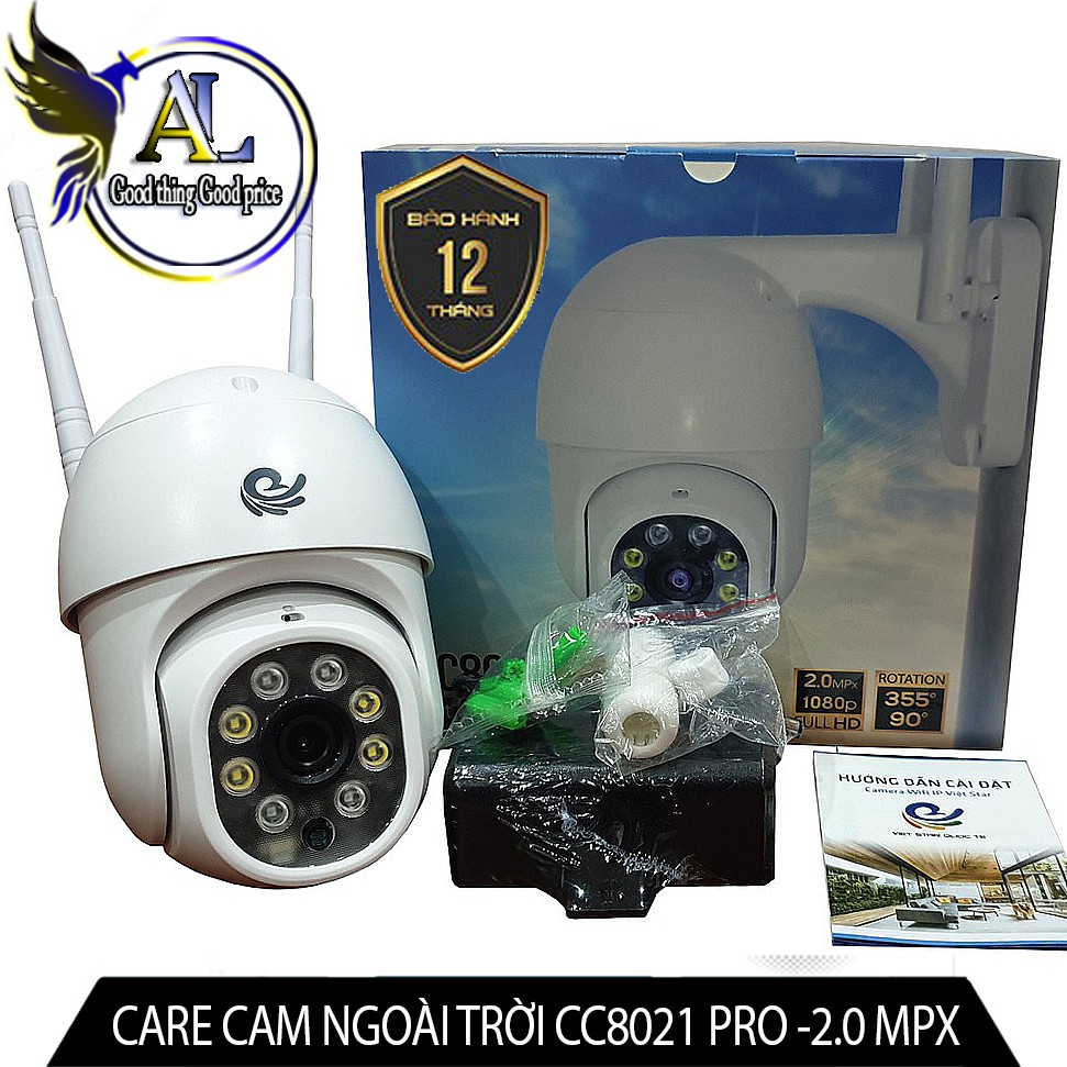 CAMERA WIFI CARECAM NGOÀI TRỜI CC8021 PRO - FULL HD